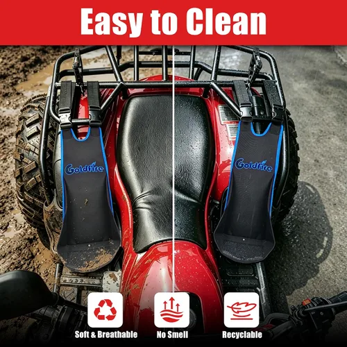 Miniatura 3 de Goldfire 2 piezas de reposapiés para asiento trasero de cuatrimoto, universales, ajustables, plegables, resistentes, se adapta a Polaris Sportsman