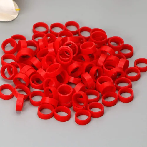 Miniatura 3 de ONLYKXY 100 bridas de silicona para cables, líneas de datos, anillos de goma reutilizables, correas de sujeción de cables de alimentación, anillo