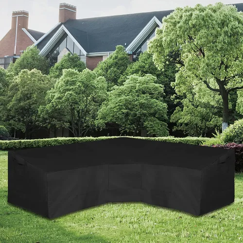 Miniatura 2 de Easy-Going Funda de sofá seccional para patio de alta resistencia 600D, 100 x 100 pulgadas, en forma de V, funda impermeable para sofá seccional