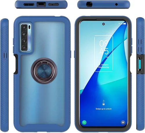 Miniatura 102 de Funda compatible con Xiaomi Poco M5s 4G, compatible con Redmi Note 10 4G / Note 10S 4G / Note 11 SE (India), funda para teléfono 3 en 1, color azul