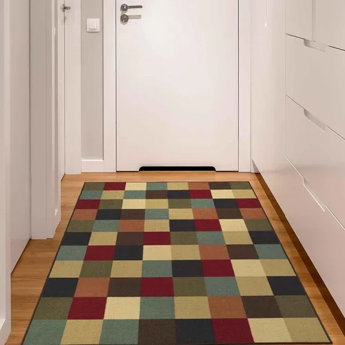 Miniatura 35 de Ottomanson Alfombras de 5 x 6 pies 6 pulgadas para sala de estar, alfombra de área para dormitorio, antideslizante, duradera y grande para zonas