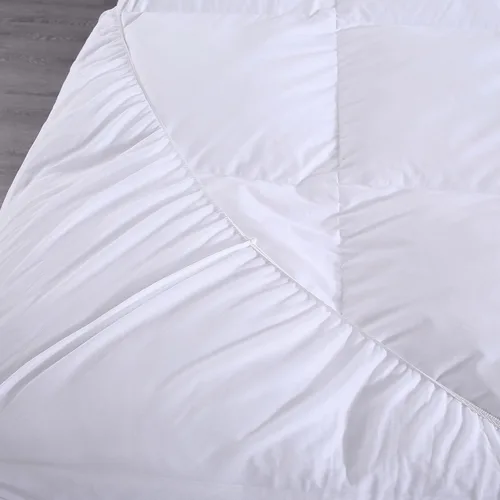 Miniatura 3 de Feather & Loom Cama de plumas rellenas de nano con funda de algodón (tamaño matrimonial)