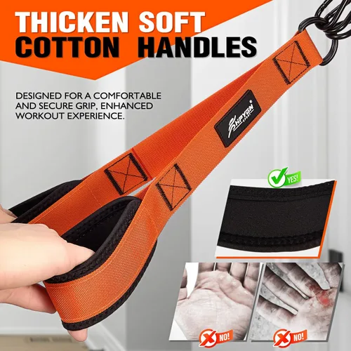 Miniatura 4 de HPYGN Bandas de resistencia para entrenamiento de brazos, bíceps, tríceps, espalda, abdominales, hombros, bandas de ejercicio resistentes con asas
