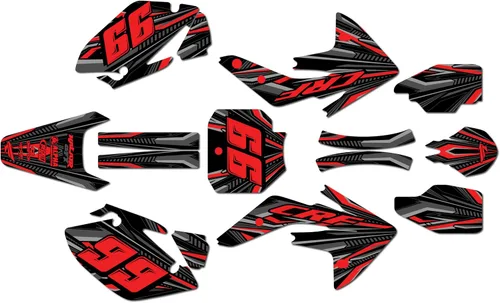 Miniatura 6 de Kit de gráficos Kalair GFX para Honda CRF150R (2007-2023) Serie PRIME Azul 09 Mil - Kit de calcomanías y adhesivos de gráficos personalizados