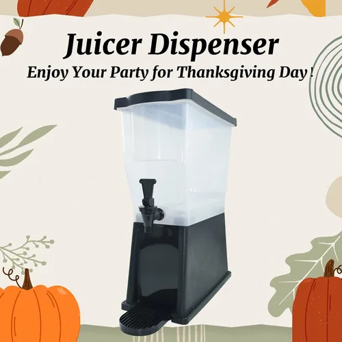 Miniatura 8 de Hakka - Dispensador de bebidas de 3 galones, dispensador de agua de bebidas de jugo comercial para fiestas, tanque de 11 litros con espita