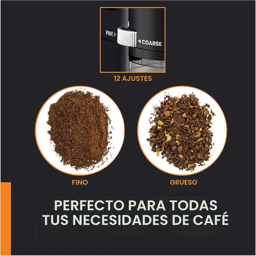 Miniatura 4 de KRUPS Molinillo de café Precision Burr: 12 ajustes, capacidad de 8 onzas para goteo, prensa francesa, expreso, vertido, preparación fría, acero