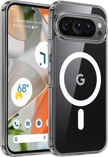 Miniatura 9 de TAURI Funda para Google Pixel 9 Case/Pixel 9 Pro Case, compatible con Magsafe, protección de grado militar, resistente al amarillamiento, parte