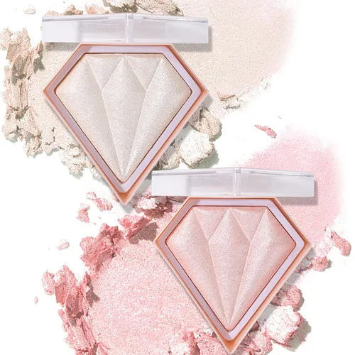 Face Shimmer - Paleta de resaltadores, 1.0 onzas, blanco perla + rosa hada, de larga duración, brillante, polvo, unisex, paleta, colores mixtos