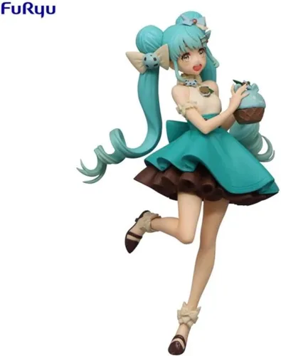 Miniatura 5 de Furyu Hatsune Miku: Figura de la serie Sweet Sweets de chocolate y menta, multicolor