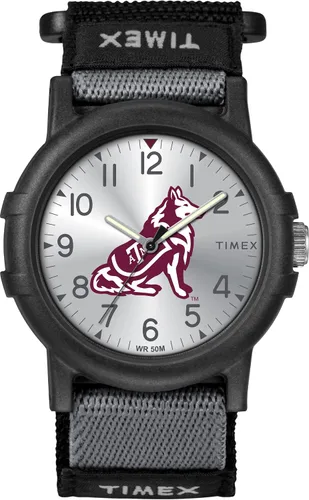Miniatura 10 de Timex Reloj unisex Collegiate Recruit de 1.496 in - Tennessee Volunteers con correa de tela negra Texas Tech Red Raiders