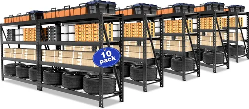 Miniatura 12 de WORKPRO Estantería de almacenamiento de metal de 5 niveles, 48 pulgadas de ancho x 24 pulgadas de profundidad x 72 pulgadas de alto, estante