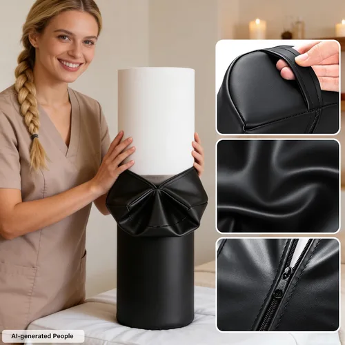 Miniatura 5 de Noverlife Cojines de Masaje Grandes Mejorados para Debajo de las Piernas, 24 x 8 x 4 pulgadas Cojín de Pierna para Mesa de Masaje Almohada de Media