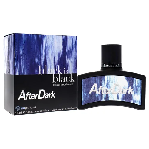Miniatura 4 de NU Parfums Black Is Black After Dark Men EDT Spray 3.4 oz