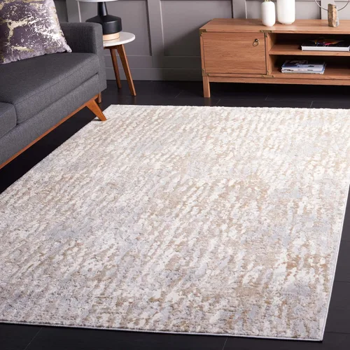Miniatura 16 de SAFAVIEH Lagoon Collection - Alfombra de pasillo, 2 pies 2 pulgadas x 8 pies, beige y gris, diseño abstracto moderno, no desprende pelusa y de fácil