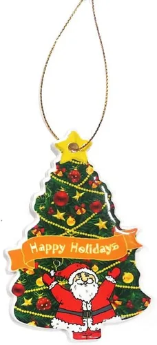Miniatura 5 de Adorno colgante de cerámica de Navidad 2022, adorno para árbol de Navidad, adorno colgante de muñeco de nieve de Navidad, adorno de porcelana