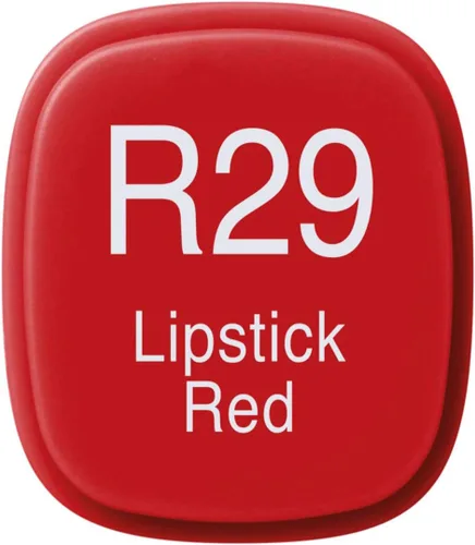 Miniatura 3 de Copic Marcador de alcohol clásico, doble punta, R29-Copic, lápiz labial rojo Pintalabios rojo