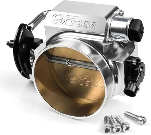 Miniatura 13 de Ensamble de cuerpo de acelerador de 92 mm de Endxedo Compatible con motor LS LS1 LS3 LS6 LSX de 4 pernos de aluminio negro