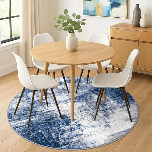 Miniatura 267 de IOHOUZE Alfombra abstracta lavable de 3 x 12 pies para pasillos, antideslizante para cocina, camino de entrada de lana sintética para interiores