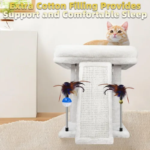 Miniatura 8 de TWDEPART Árbol para Gatos Torre para Gatos con Poste Rascador para Gatos de Interior, Centro de Actividades Árbol de Escalada Muebles para Gatos