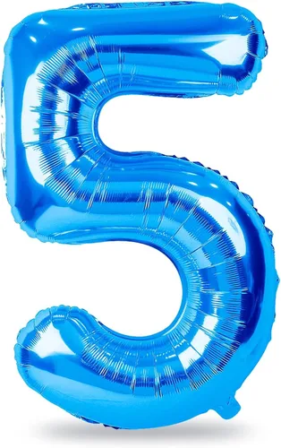 Miniatura 87 de Globo dorado champán con el número 5, globos de aluminio autoinflables grandes de 40 pulgadas del 0 al 9, globo de helio digital 5 dorado claro
