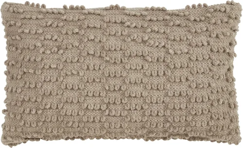 SARO LIFESTYLE Almohada Nubby con relleno de plumón Gris