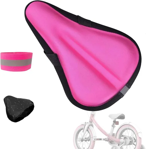 Miniatura 8 de Comfort-First Cojín de asiento de gel Bicicletas para niños/jóvenes de 9 x 6 pulgadas Funda protectora para exteriores Tecnología ultrasuave