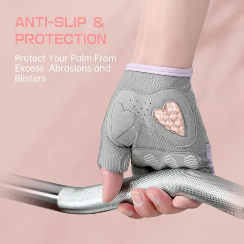 Miniatura 3 de Jaffick Guantes de entrenamiento ligeros para mujer Guantes de fitness transpirables con agarre antideslizante para gimnasio, levantamiento