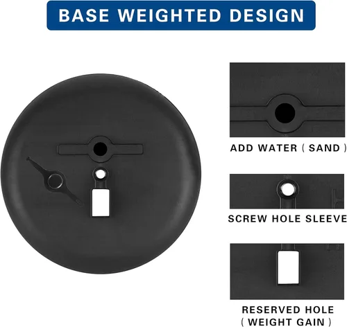Miniatura 6 de Soporte de letrero de pie de pedestal de 11 x 17 pulgadas, soporte ajustable de aluminio para cartel con marco abierto para aviso/póster/anuncio