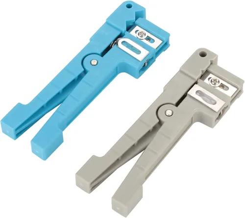 Miniatura 7 de Bewinner Kit profesional de pelacables de fibra óptica y pelacables coaxiales, 45-162 y 45-163 para cortar eficientemente, multimodo y varias