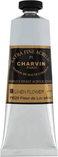 Miniatura 40 de Charvin Pintura acrílica profesional extrafina – verde absenta, tubo de 2.1 fl oz, pigmentos de triple fresado, resistente a la luz, pinturas
