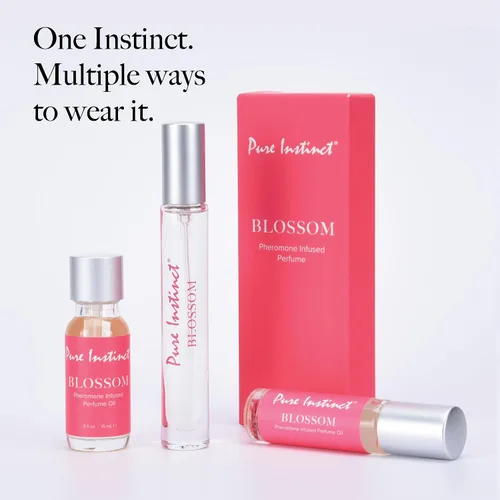 Miniatura 6 de Pure Instinct BLOSSOM - Perfume de aceite esencial con infusión de feromonas original, para sus mujeres, listo para la TSA