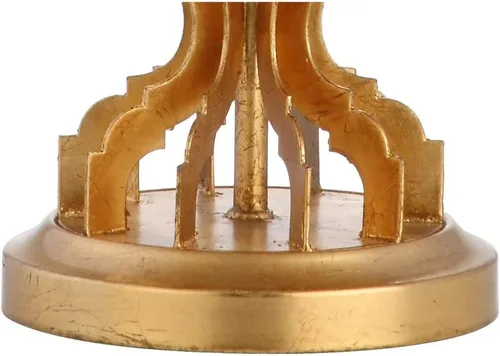 Miniatura 6 de JONATHAN Y JYL3025A - Lámpara de mesa LED de enrejado de metal de hoja dorada de 28.5 pulgadas, lámpara de noche de hierro contemporánea para sala