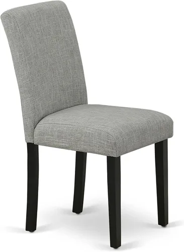 Miniatura 6 de East West Furniture ESAB3-BCH-06 - Juego de mesa de cocina de 3 piezas contiene una mesa de comedor redonda con pedestal y 2 sillas de comedor