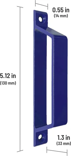 Miniatura 3 de Manija de puerta de aluminio multiusos, color azul marino, para interiores o exteriores, diseño delgado
