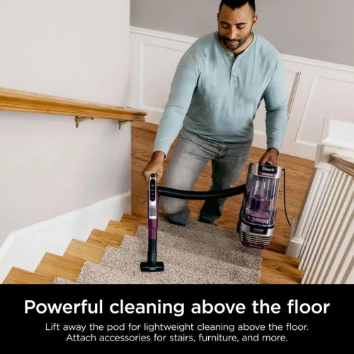 Miniatura 3 de Shark AZ3000 Stratos Powered Lift-Away Aspiradora vertical con DuoClean PowerFins HairPro, cepillo autolimpiante neutralizador de olores TechnologyQ