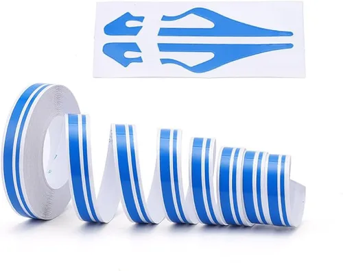 Miniatura 10 de Cinta de vinilo para pintar rayas en autos - Vinilo para pintar rayas adhesivas DIY con brillo para motocicleta, puerta, instrumento musical, 32