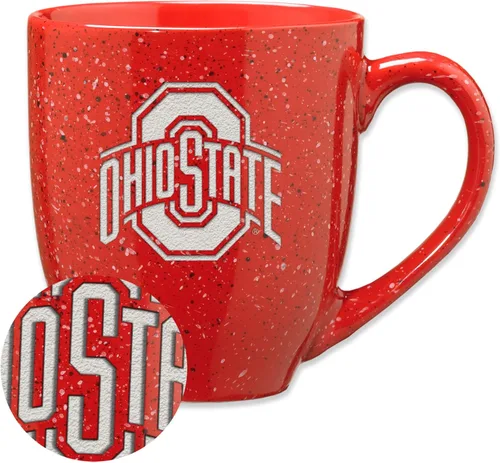 Miniatura 218 de Rico Industries NCAA Virginia Tech Hokies Maroon - Taza de café de cerámica grabada con láser, color del equipo, 16 onzas