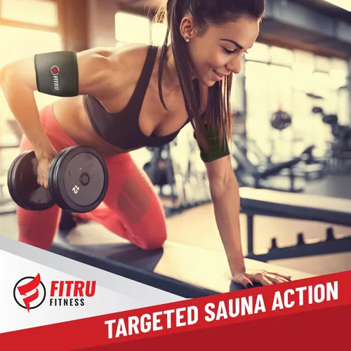 Miniatura 4 de Fitru - Tonificadores de brazos prémium para hombres y mujeres Envolturas de brazo de sauna para brazos flácidos que aumentan el calor y el sudor
