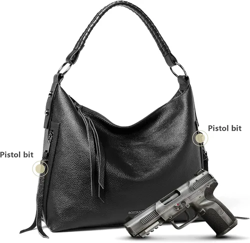 Miniatura 3 de BOSTANTEN Bolso de mano de cuero para mujer, bolsos de hombro