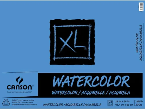 Miniatura 14 de Canson XL Series Cuaderno de acuarela, papel blanco pesado, encuadernación con resorte lateral, 30 hojas, 9x12 pulgadas