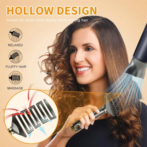 Miniatura 4 de SHINLEA Cepillo desenredante curvo para cabello rizado, cepillo profesional ventilado antienredos para húmedo y seco, ideal para cabello texturizado