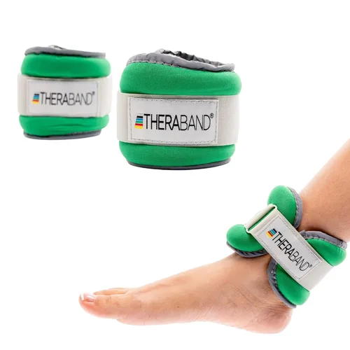 Theraband 25871 Comfort Fit - Juego de pesas para tobillo y muñeca, 1.5 libras, color verde