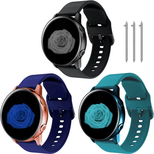 Miniatura 8 de Correa de reloj de 0.78 pulgadas compatible con Samsung Galaxy Watch 4 de 1.575 pulgadas/1.732 pulgadas, correa de reloj Galaxy Active 2 de 1.575
