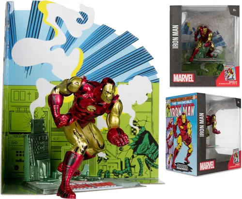 Miniatura 6 de McFarlane Toys - Figura posada a escala 1:10 de Marvel Iron Man con escena (The Invincible Iron Man #126)
