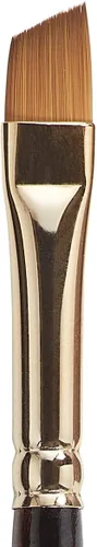 Miniatura 2 de KINGART Premium Finesse 8400-1/4 Angular Shader Series - Cepillo para artista, pelo sintético Kolinsky Sable, mango corto, para acuarela y pinturas