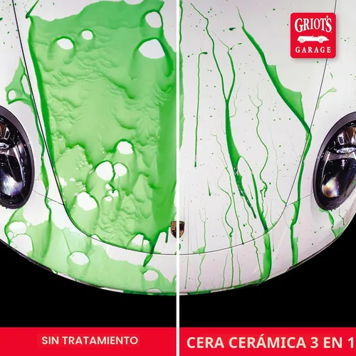 Miniatura 5 de Cera de 3 en 1 de cerámica de Griots Garage, aerosol SiO2 para coches, camiones y caravanas, proporciona protección y formación de gotas de agua