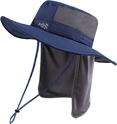 Miniatura 14 de BASSDASH Sombrero de pesca solar UPF 50+ resistente al agua con solapa desmontable para el cuello