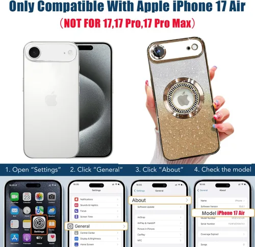Miniatura 24 de Misscase Funda magnética con purpurina para iPhone 11 compatible con MagSafe, protección completa, delgada, a prueba de golpes, antiarañazos