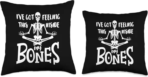 Miniatura 3 de Art Halloween Ghosts Decorations Helloween Party I've Got This Feeling Inside My Bones - Almohada de Halloween para mujer, 16 x 16 pulgadas