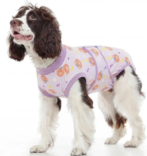 Miniatura 13 de Kuoser - Traje de recuperación para cirugía de perro, traje de recuperación suave y transpirable para perros, para esterilización femenina